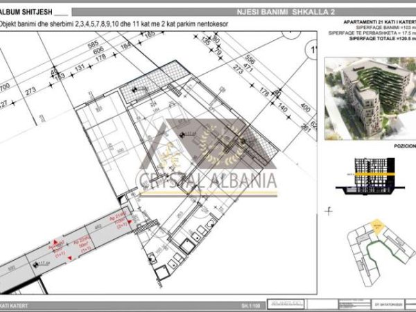 Tirane, shitet apartament 2+1+BLK Kati 4, 120 m² 1.550 Euro/m2 (Bulevardi "Bajram Curri")