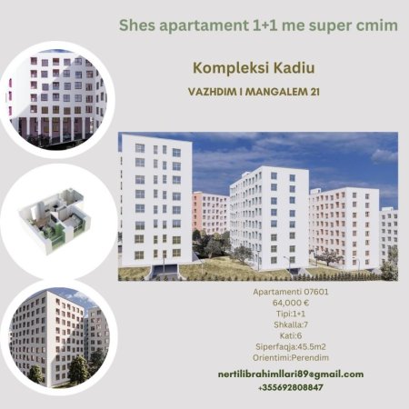 Shes apartament 1+1 me super cmim