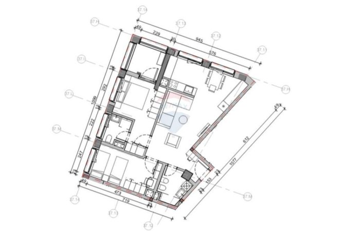 Apartament 2+1+2 ne shitje ne Mangalem!