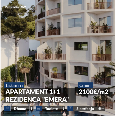 APARTAMENT 1+1 NE REZIDENCEN "EMERA"