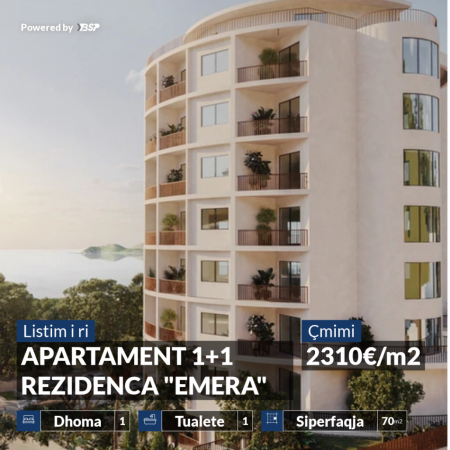 APARTAMENT 1+1 NE REZIDENCEN "EMERA"