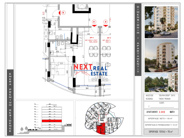 REZERVO PRONEN VETEM ME 500€! APARTAMENT 1+1 NE REZIDENCEN "EMERA"