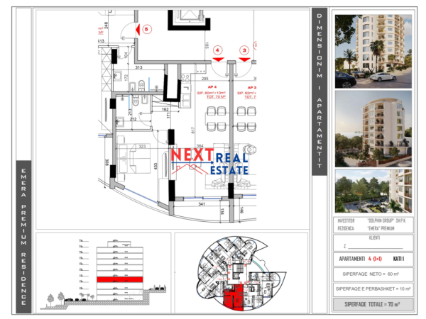 APARTAMENT 1+1 NE REZIDENCEN "EMERA"