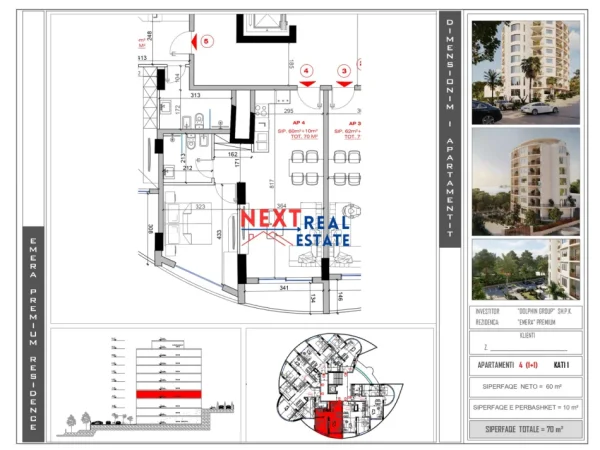 REZERVO PRONEN VETEM ME 500€! APARTAMENT 1+1 NE REZIDENCEN "EMERA"