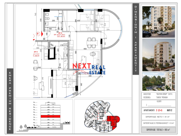 REZERVO PRONEN VETEM ME 500€! APARTAMENT 2+1 NE REZIDENCEN "EMERA"