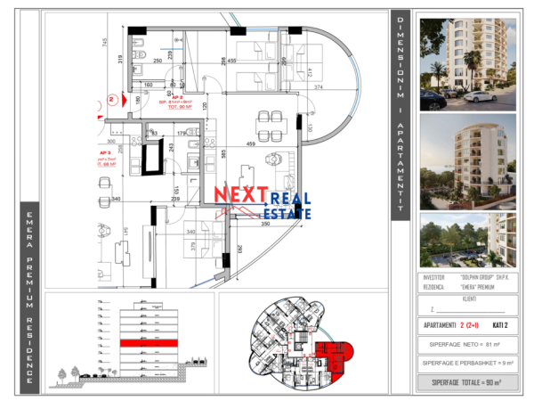 APARTAMENT 2+1 NE REZIDENCEN "EMERA"