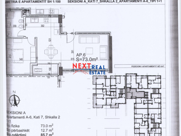 REZERVO PRONEN VETEM ME 500€! APARTAMENT 1+1 NE REZIDENCEN “POSEIDON”, VLORE