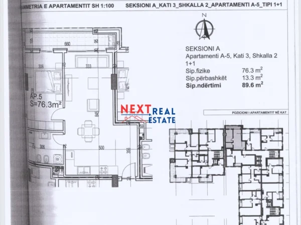 REZERVO PRONEN VETEM ME 500€! APARTAMENT 1+1 NE REZIDENCEN “POSEIDON”, VLORE