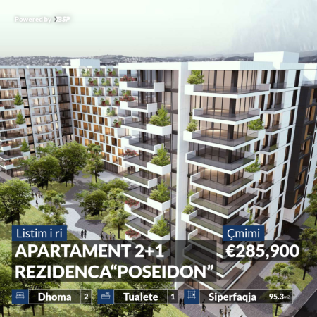 APARTAMENT 2+1 NE REZIDENCEN “POSEIDON”, VLORE