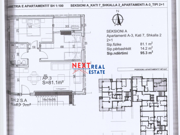 REZERVO PRONEN VETEM ME 500€! APARTAMENT 2+1 NE REZIDENCEN “POSEIDON”, VLORE