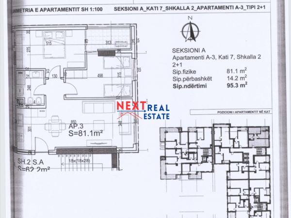 APARTAMENT 2+1 NE REZIDENCEN “POSEIDON”, VLORE