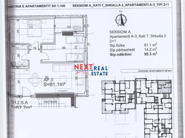 REZERVO PRONEN VETEM ME 500€! APARTAMENT 2+1 NE REZIDENCEN “POSEIDON”, VLORE