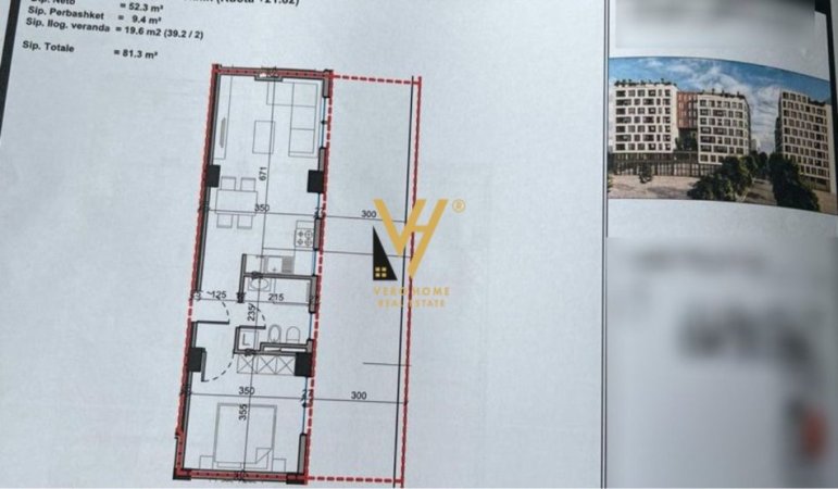 SHITET APARTAMENT 1+1+VERANDE TE KOMPLEKSI NOVUS , BLV I RI , 143.000 EURO