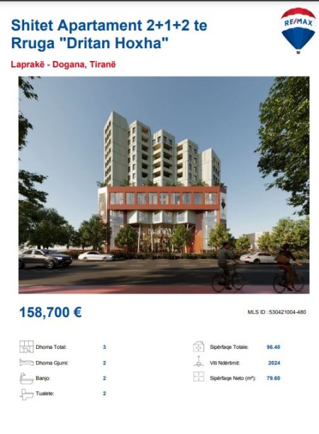 SHITET APARTAMENT NE LAPRAKE