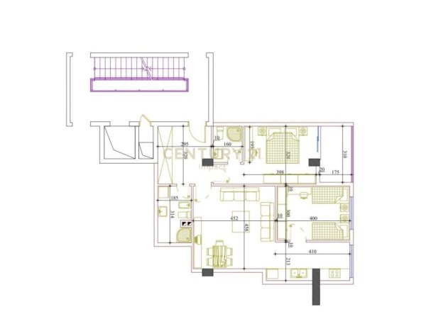 Apartament 2+1+2 Për Shitje në Astir - 117.600 €