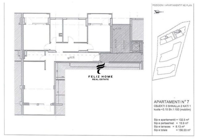 SHITET APARTAMENT 3+1 KOPSHTI ZOOLOGJIK 250.000 EURO