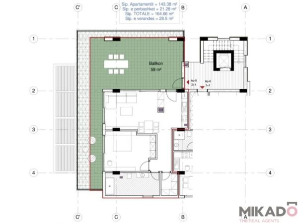 SHITET APARTAMENT 1+1 TEK PORTO LALZI!