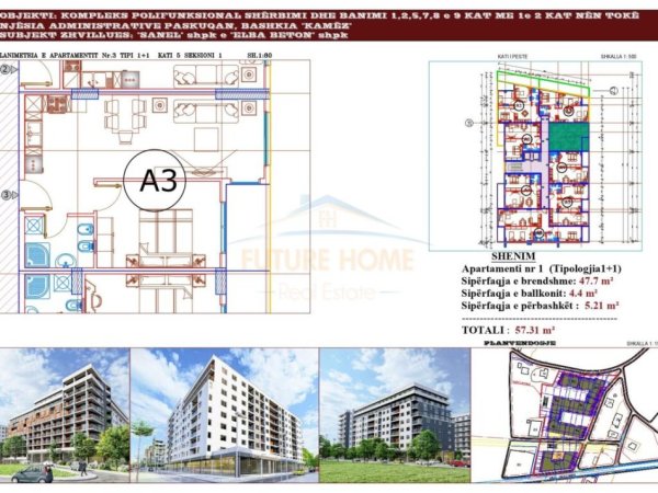 Shitet, Apartament 1+1,Paskuqan