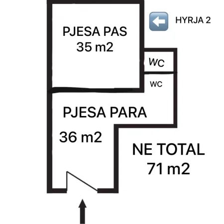 Jepet ambient biznesi me qera 36 m2 tek Brryli