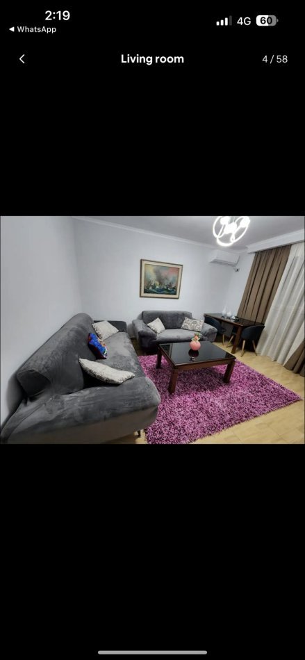 Tirane, jepet me qera apartament 2+1+Ballkon, Kati 4, 80 m2 600 € 