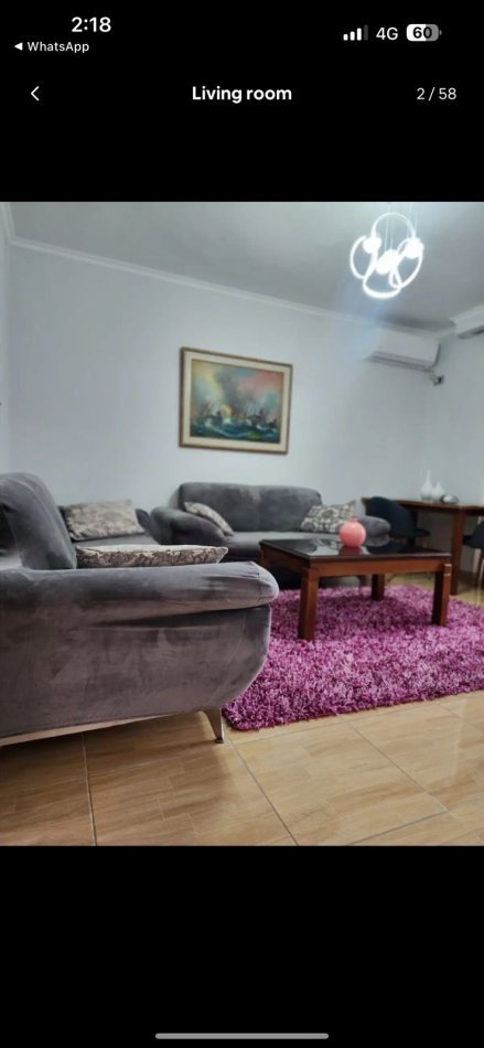 Tirane, jepet me qera apartament 2+1+Ballkon, Kati 4, 80 m2 600 € 