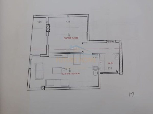 Tirane, shitet apartament 1+1, Kati 1, 80 m2 151,000 € (XHAMLLLIKU)
