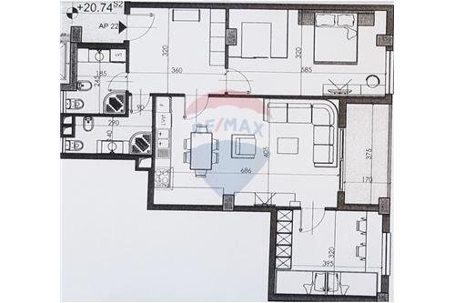 Tirane, jepet me qera apartament 2+1, Kati 7, 110 m2 550 € (Rruga Aleksander Moisiu - Rrethinë - Kinostudio, Shqipëri)