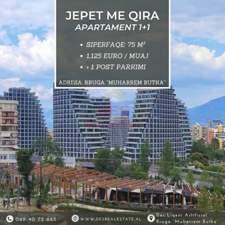 🏢JEPET APARTAMENT ME QIRA 1+1, LAKE VIEW RESIDENCE, TIRANË