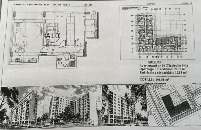 Shqiperi , shitet apartament 1+1, Kati 4,