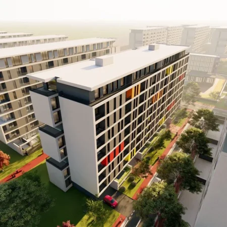 SHITET, APARTAMENT 1+1, Kati 2, 54 m², 71,000 € ,QTU, TIRANË