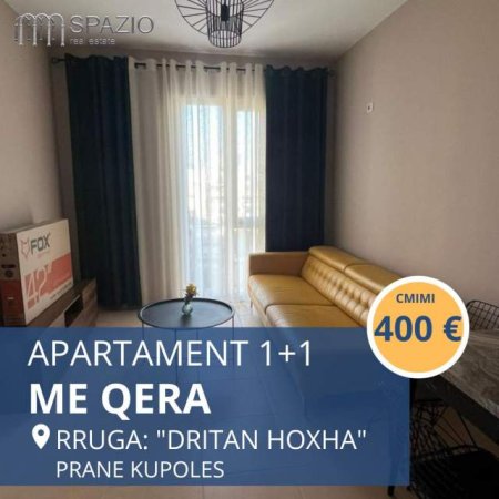 Tirane, jepet me qera apartament 1+1 Kati 5, 60 m² 400 Euro (Rruga Dritan Hoxha)