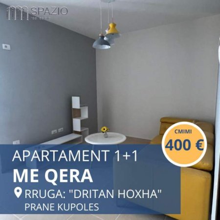Tirane, jepet me qera apartament 1+1 Kati 5, 60 m² 400 Euro (Rruga Dritan Hoxha)