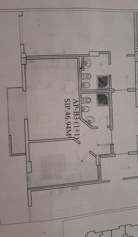 Tirane, jepet me qera apartament 1+1+BLK Kati 3, 47 m² 300 Euro (prane kopshtit zoologjik)