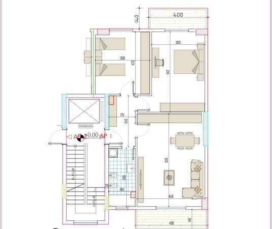 Tirane, shitet apartament 2+1+Ballkon, Kati 4, 111 m² 94,500 € (KAMEZ)