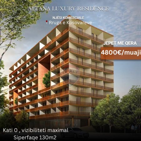 Tirane, jepet me qera ambjent biznesi , , 130 m² 4,800 € (Altana Residence afer Rrugese e Kosovareve)