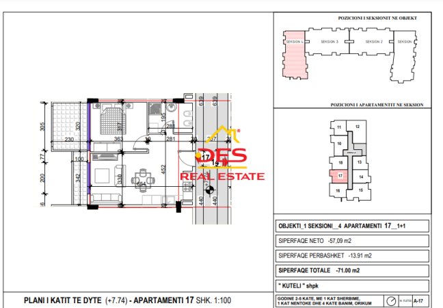 Vlore, shitet apartament 2+1+Ballkon, Kati 2, 86 m² (Orikum)