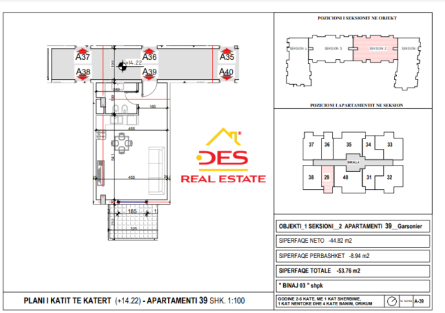 Vlore, shitet apartament 1+1+Ballkon, Kati 4, 72 m² (Orikum)