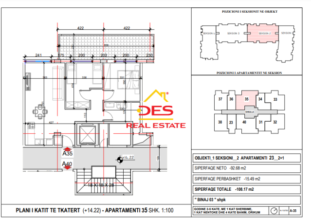 Vlore, shitet apartament 1+1+Ballkon, Kati 4, 72 m² (Orikum)