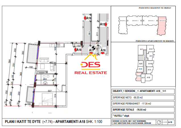 Vlore, shitet apartament 2+1+Ballkon, Kati 2, 89 m² (Orikum)