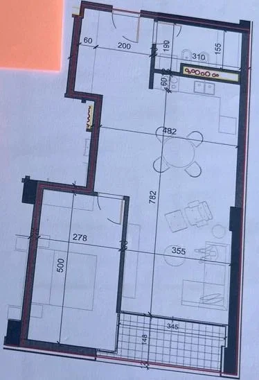 Tirane, shitet apartament 1+1, Kati 3, 86 m² 86,000 € (Shkoze)