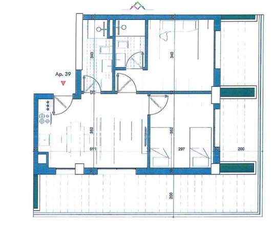 Durres, shes apartament 2+1, Kati 5, 109 m² 130,000 € (golem)