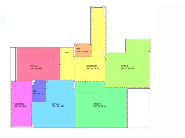 Tirane, jepet me qera ambjent biznesi , Kati 3, 198 m² 4,500 € (Mbrapa Kryeministrise)