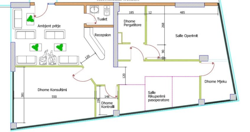 Tirane, shitet ambjent biznesi , Kati 1, 135 m² 330,000 € (Brryli)