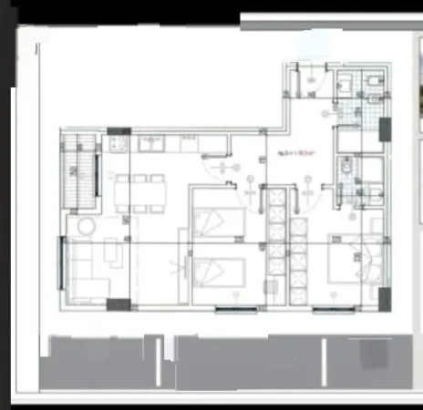 Tirane, shes apartament 2+1, Kati 3, 89 m² 78,000 € (PASKUQAN)