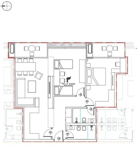 Tirane, shitet apartament 2+1+Ballkon Kati 13, 124 m² 212,000 € (LAPRAKE