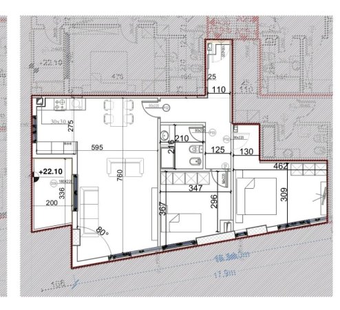 Tirane, shitet apartament 2+1+Ballkon Kati 6, 110 m² 160,000 € (RRUGA E DIBRES)