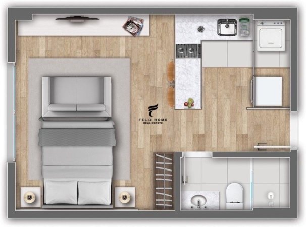 Tirane, shitet apartament 1+1 Kati 4, 40 m² 60,000 € (CASA ITALIA)