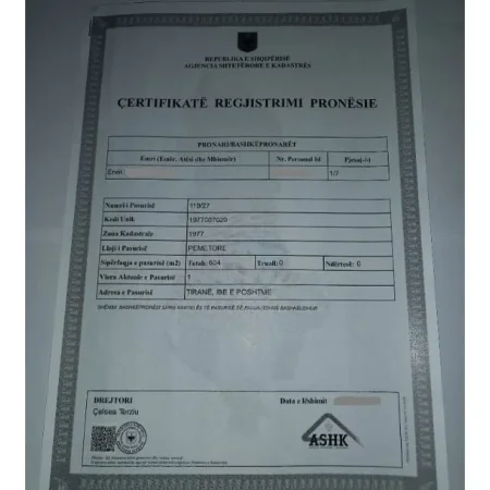 Tirane, shes toke bujqesore , 604 m² (Ibe e Poshtme)