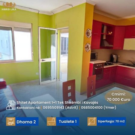 Shkembi Kavajes, shes apartament Kati 4, 70 m² 70.000 Euro (Shkembi i Kavajes)