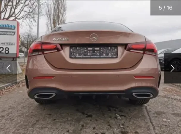 Durres, shes makine elektrike Mercedes Benz A250 E Limo Elektrike+benzin Elektrike, gri metalizato automatik Klima 10900 km 38,000 €